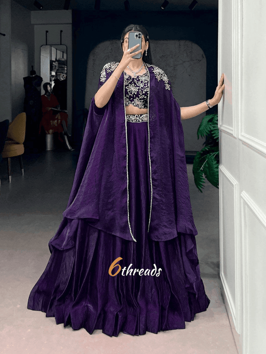 Cape Style Lehenga