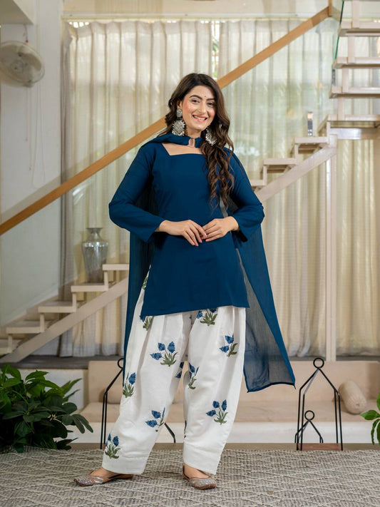 Đěsigner Party Wear Look top with farshi salwar