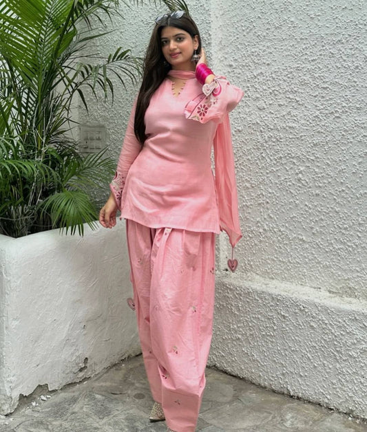 Đěsigner Party Wear Look top with farshi salwar