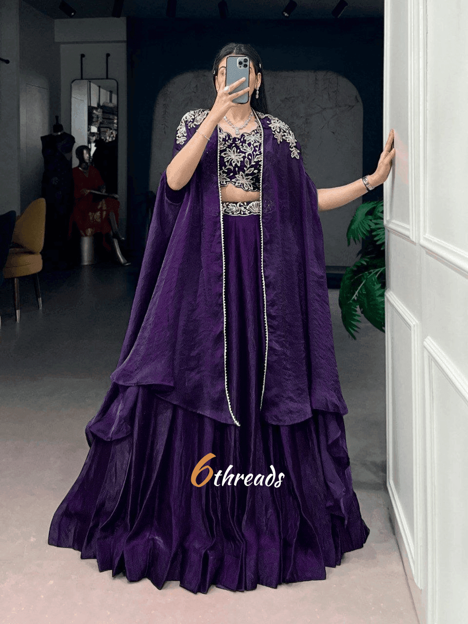Cape Style Lehenga