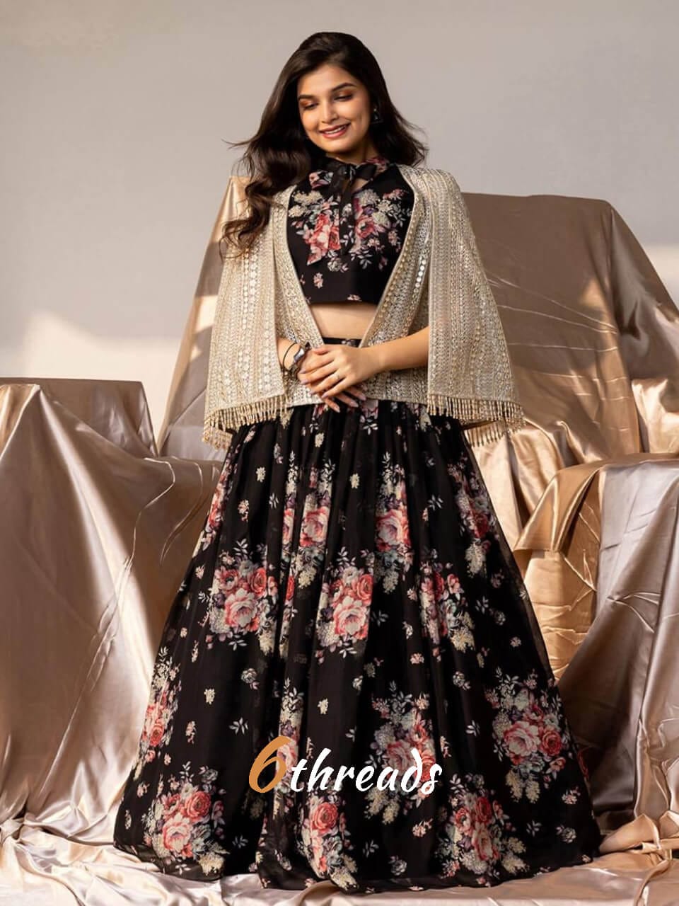 Designer Sequence Work Lehenga Choli with Fancy Belt