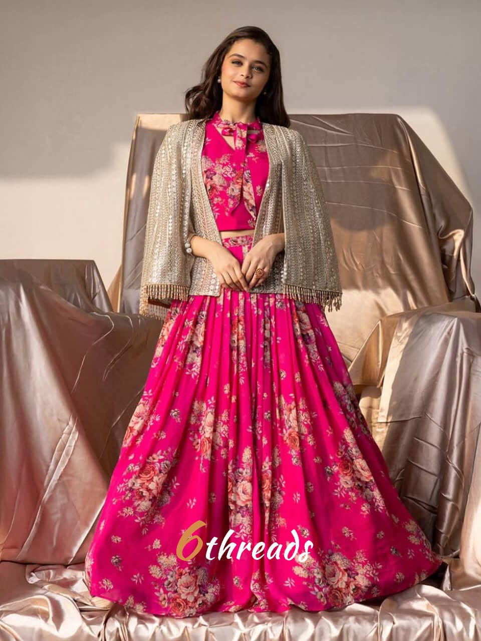 Designer Sequence Work Lehenga Choli with Fancy Belt