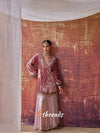Premium Velvet Top & Fandy Crushed Silk Lehenga Palazzo Set with Sequence Embroidery