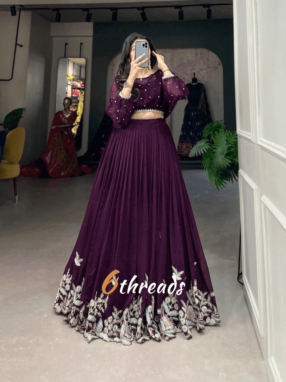 Flaunt Your Flair with Georgette Co-ord Set lehenga