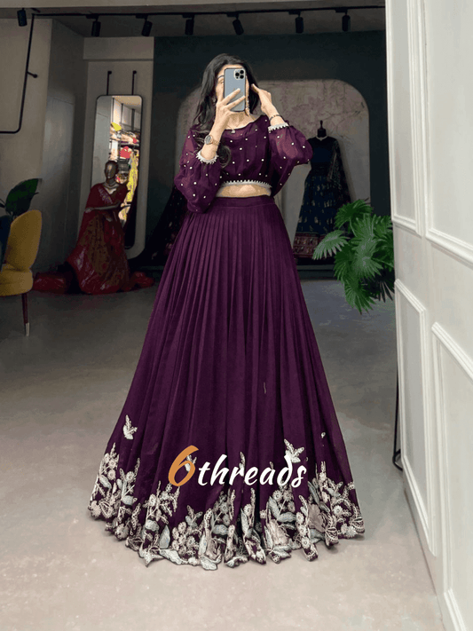 Flaunt Your Flair with Georgette Co-ord Set lehenga