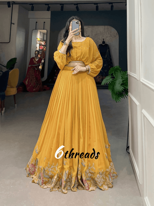 Flaunt Your Flair with Georgette Co-ord Set lehenga