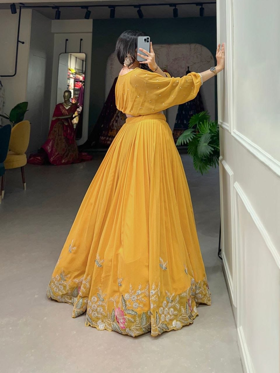 Flaunt Your Flair with Georgette Co-ord Set lehenga