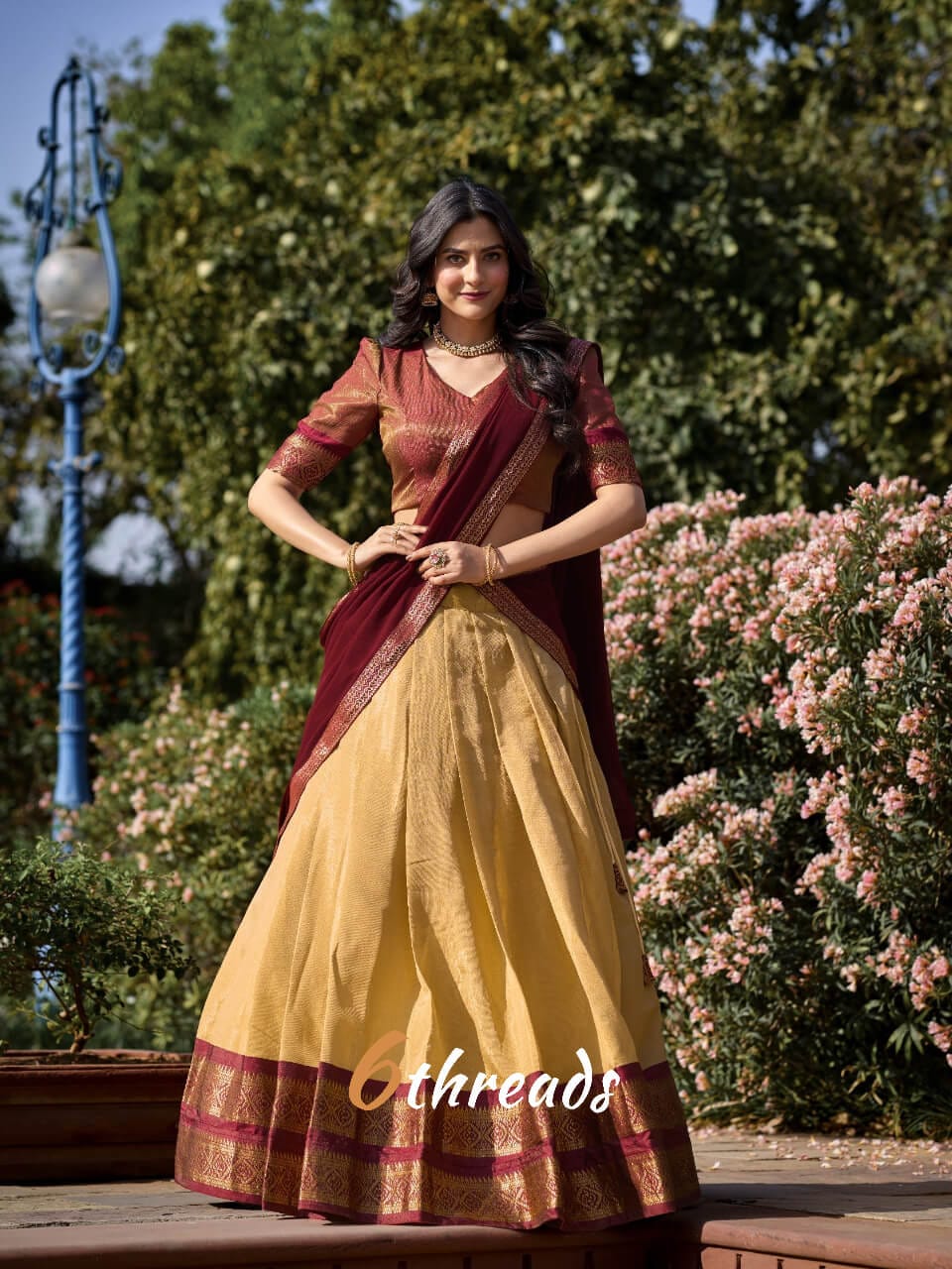 Heritage Kanchipuram Silk Lehenga | Royal Zari Work