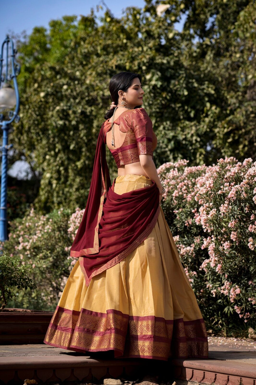 Heritage Kanchipuram Silk Lehenga | Royal Zari Work