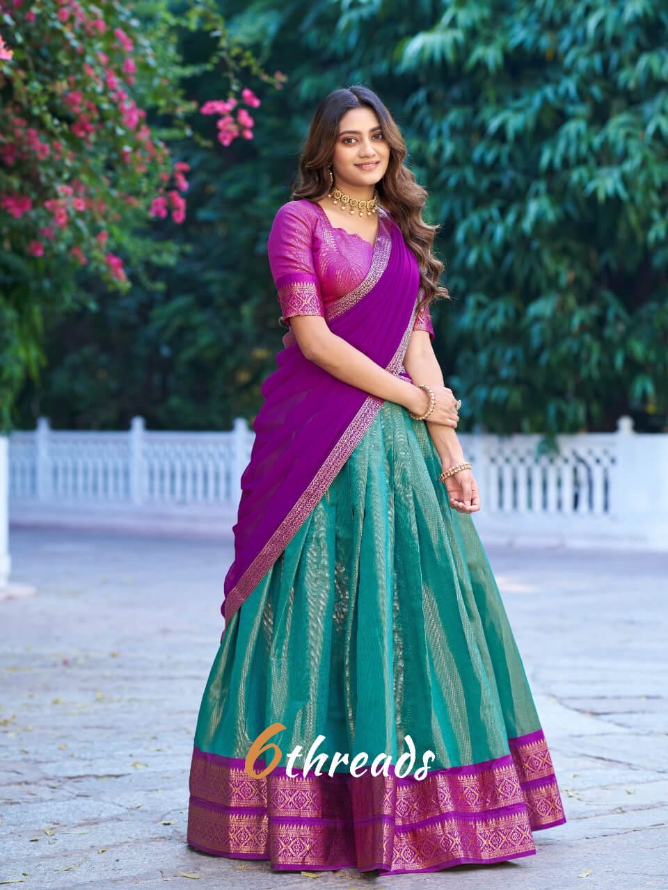 Heritage Kanchipuram Silk Lehenga | Royal Zari Work