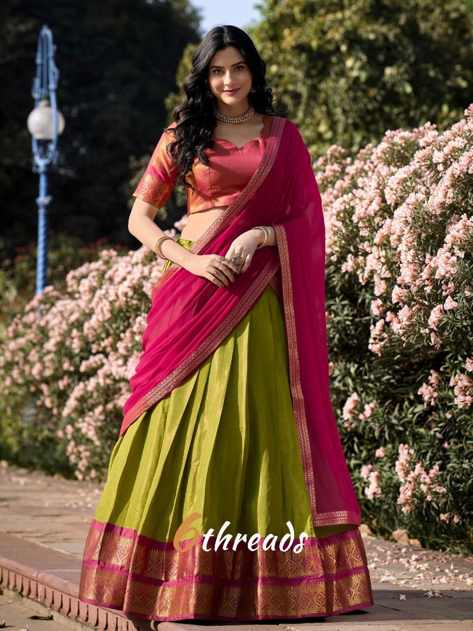 Heritage Kanchipuram Silk Lehenga | Royal Zari Work
