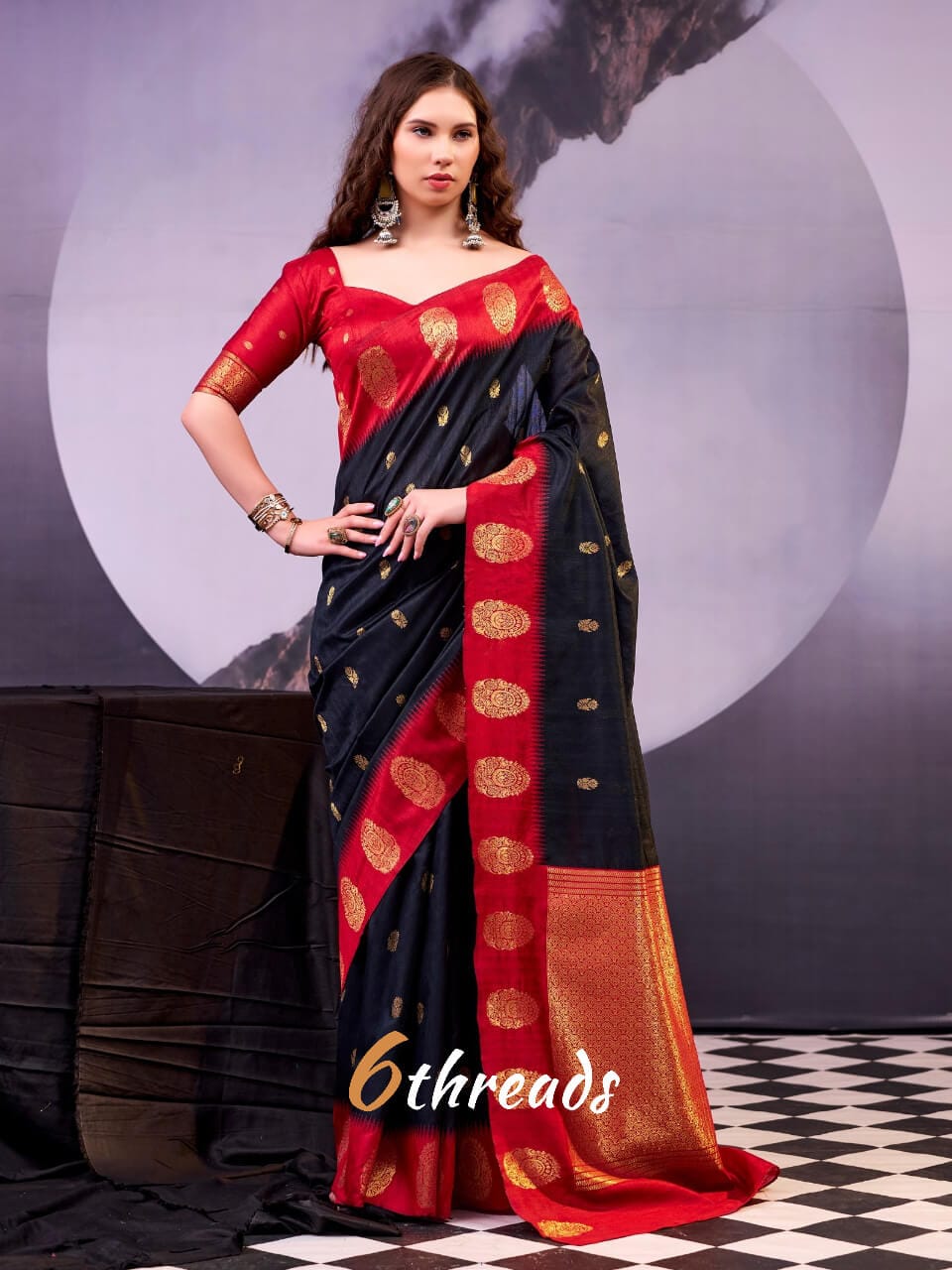 Kalindi Poly Cotton Silk Saree