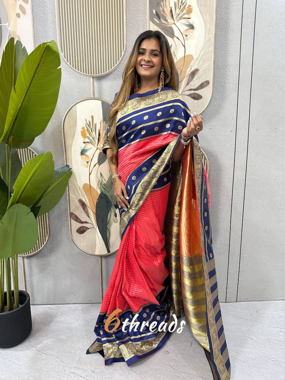 Luxury Mysore Silk Saree Gown with Dupatta