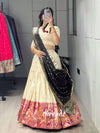 Maharani Paithani Silk Lehenga | Multi-Color Zari Work