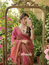 Premium Fendy Satin Saree with Hand Cutdana Pearl Work