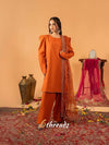 Premium Natural Crepe Silk Farshi Salwar Set with Heavy Sequence Net Dupatta