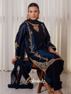 Premium Natural Crepe Silk Farshi Salwar Set with Moti Handwork & Organza Dupatta