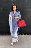 Premium Printed Lilan Kurti, Pant, Dupatta & Bracelet Set