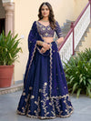 Premium Rangoli Silk Heavy Embroidered Lehenga Choli Set with Canvas & Can-Can Layering