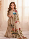 Royal Cream GMY Silk Sharara Set with Silk Dupatta