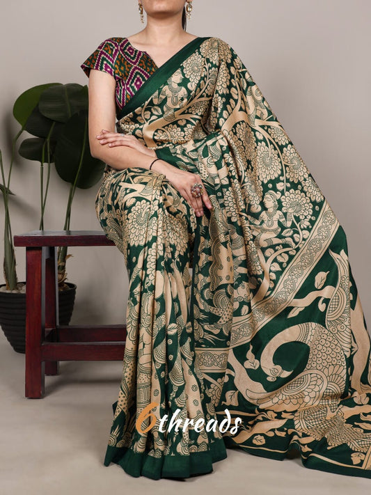 Royal Look Tasar Silk Saree with Unstitch Blouse