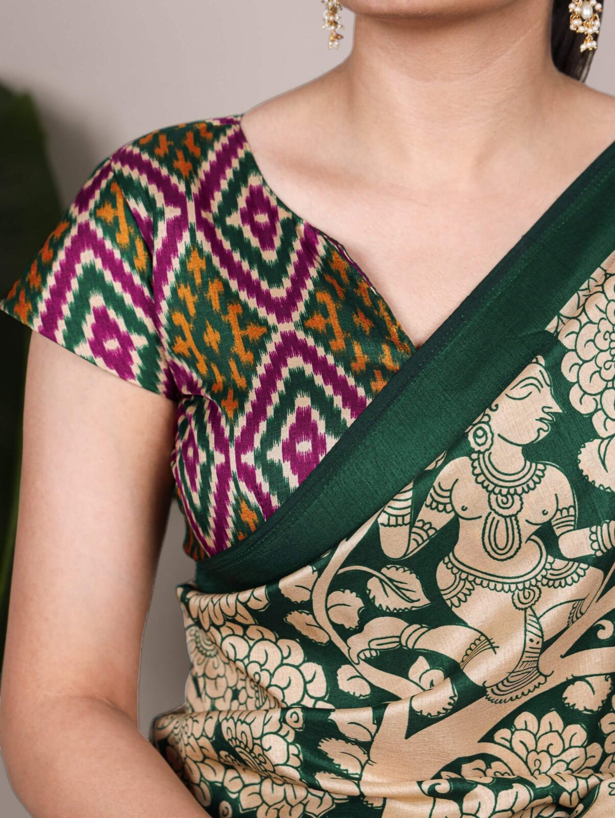 Royal Look Tasar Silk Saree with Unstitch Blouse