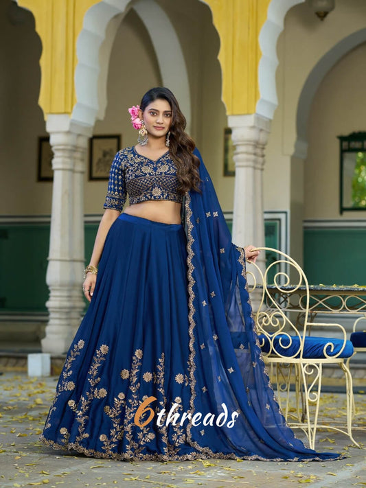 Royal Rangoli Silk Lehenga with 3.80m Flair & Can-Can