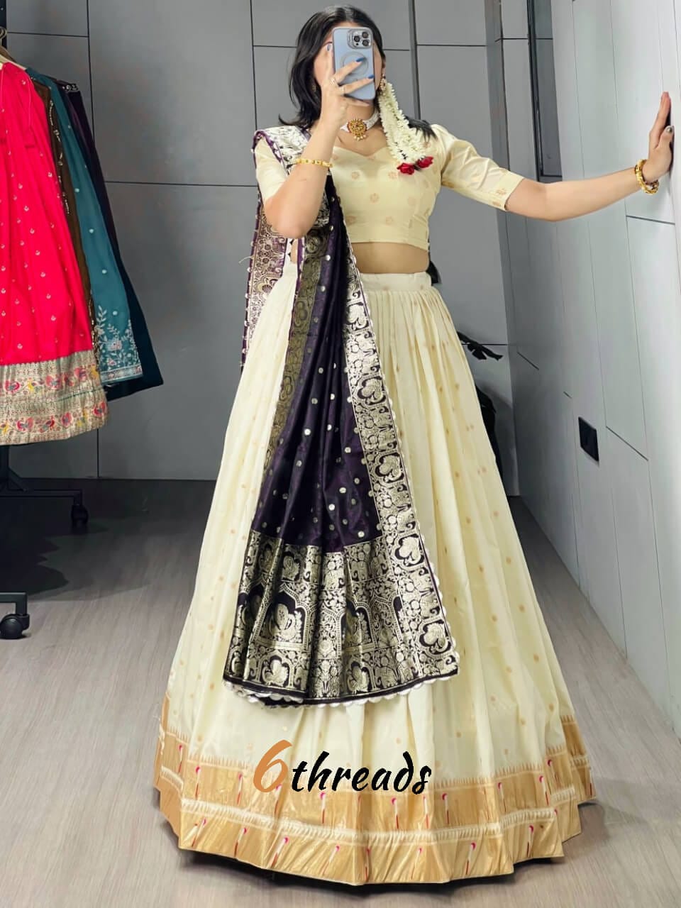 Tatva Paithani Silk Lehenga | Royal Zari Weaving