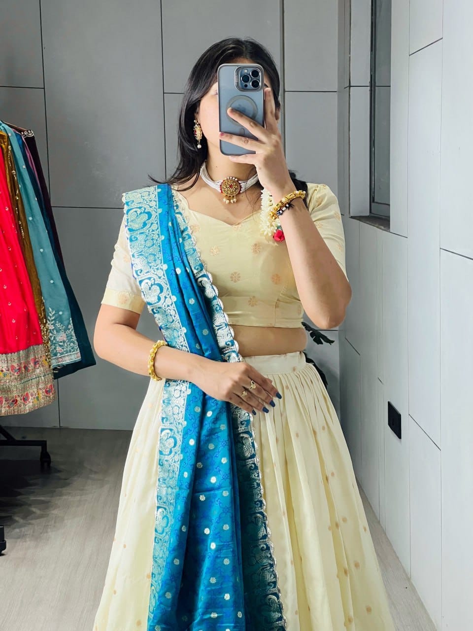 Tatva Paithani Silk Lehenga | Royal Zari Weaving
