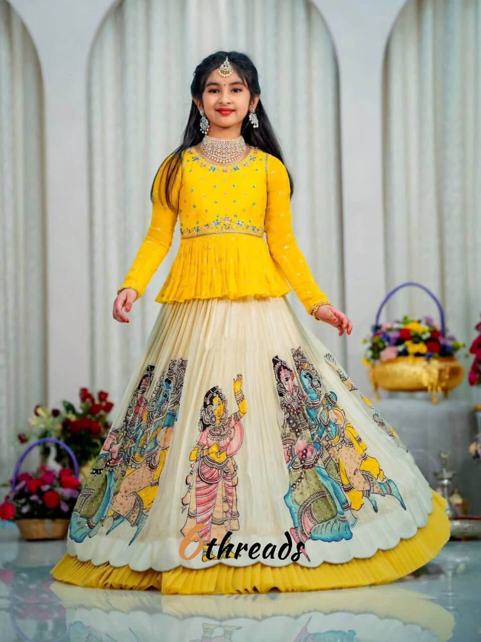 Vibrant Kediya Style Lehenga Set in Fox Georgette
