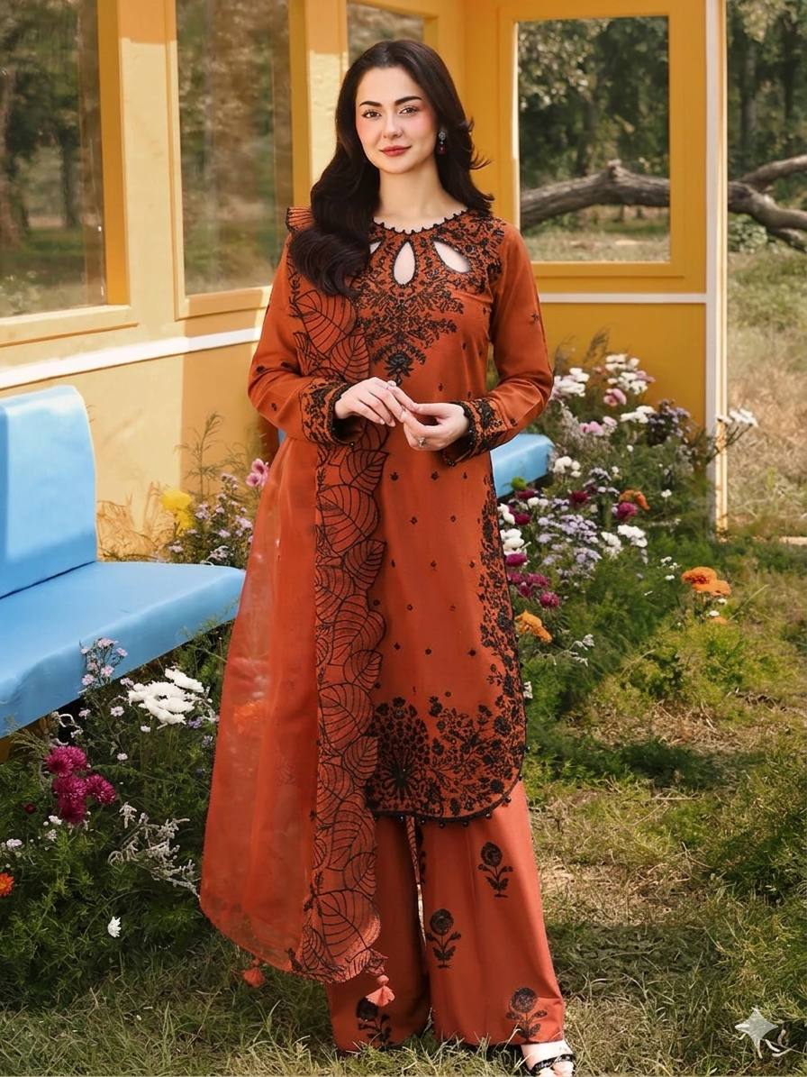 Designer Party Wear Japan Satin Top, Farshi Palazzo & Dupatta Set