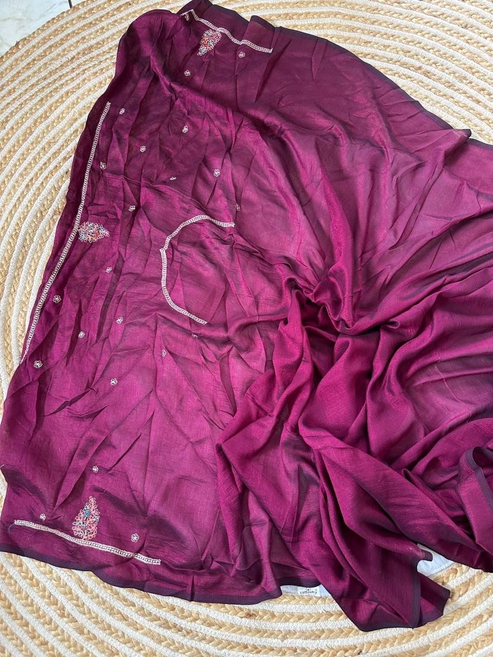 Premium Soft Silk Saree with Heavy Jarkhan Border & Stitched Blouse