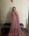 Designer Party Wear Top, Plazzo & Dupatta Set