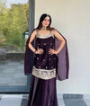 Premium Fandy Fabric Kurta with Palazzo & Lace Border Dupatta 3-Piece Set