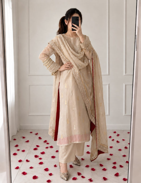 Premium Designer A-Line Kurti Set – Royal & Elegant Look!