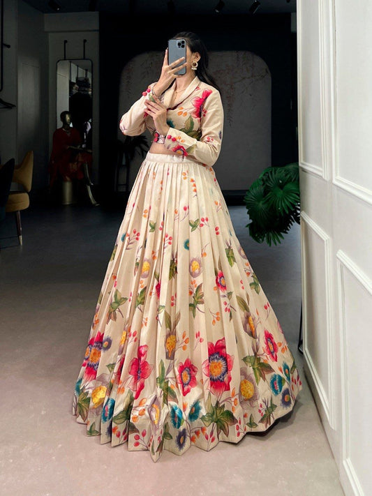 Co-ord Set Lehenga | Cream Color