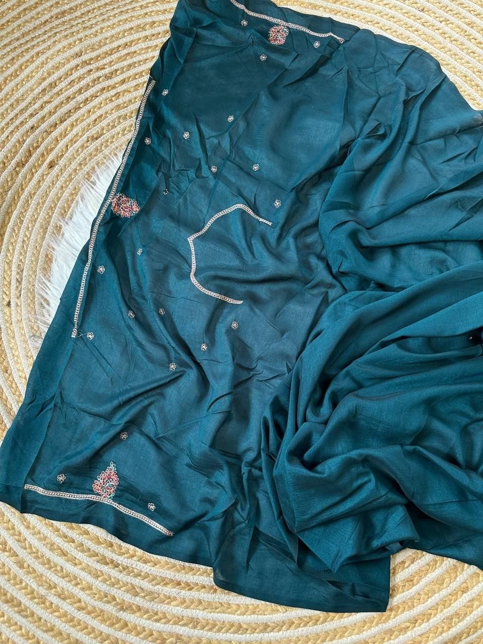 Premium Soft Silk Saree with Heavy Jarkhan Border & Stitched Blouse