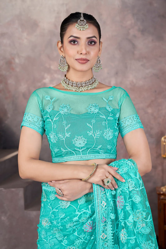 Exclusive Wedding & Festive Wear Ethnic Saree with Blouse Piece