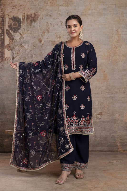 Premium Suits with Heavy Embroidery Sequence Work