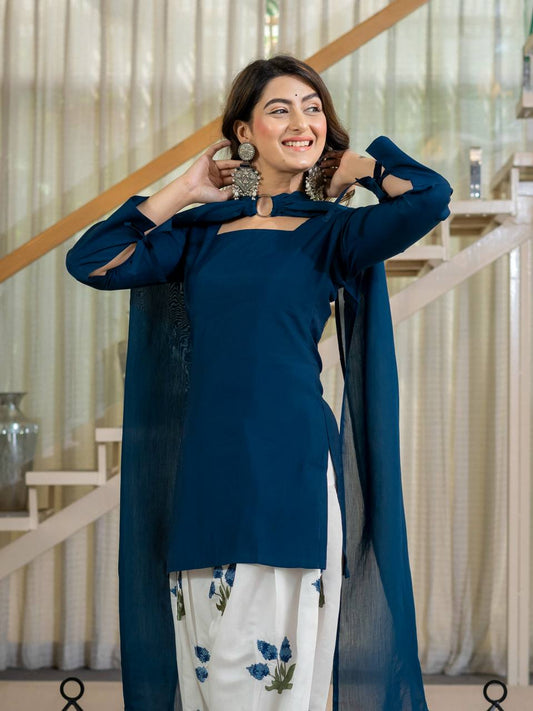 Đěsigner Party Wear Look top with farshi salwar