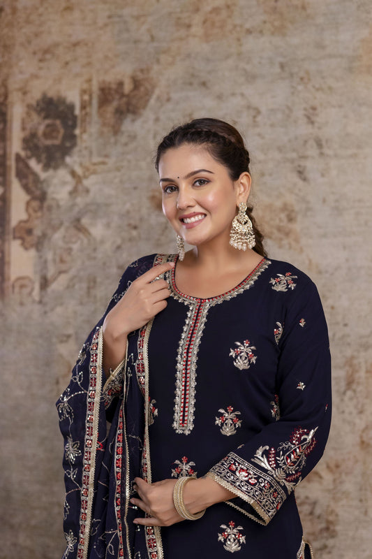 Premium Suits with Heavy Embroidery Sequence Work